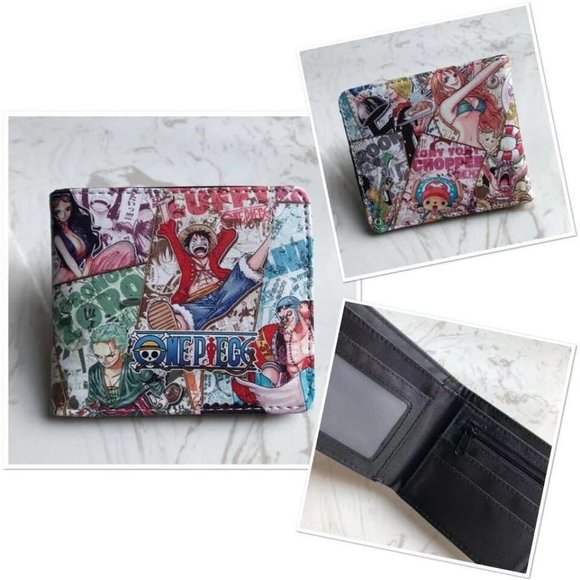 New Japan Anime One Piece White Wallet - Picture 1 of 5